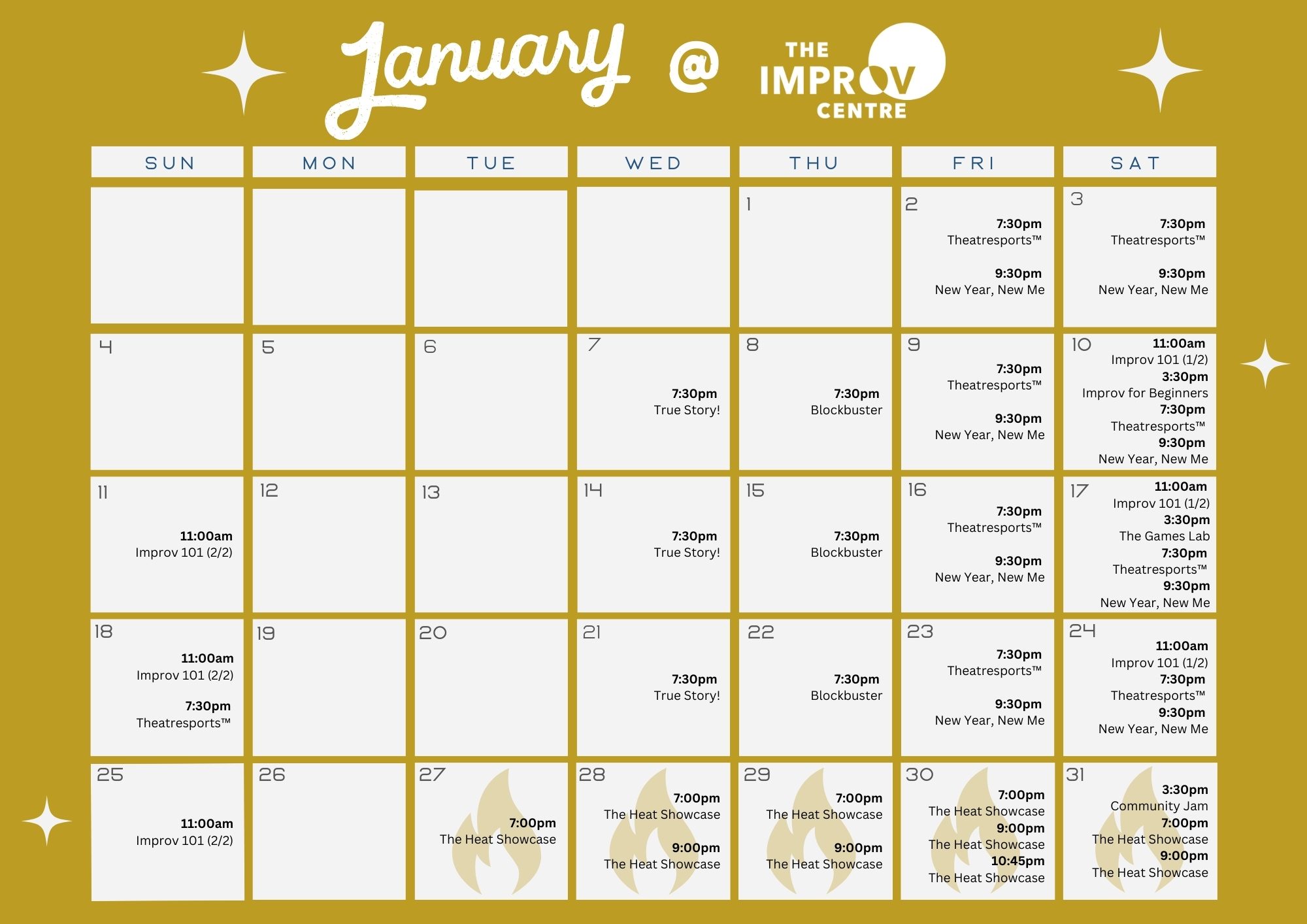 january 2026 improv cal