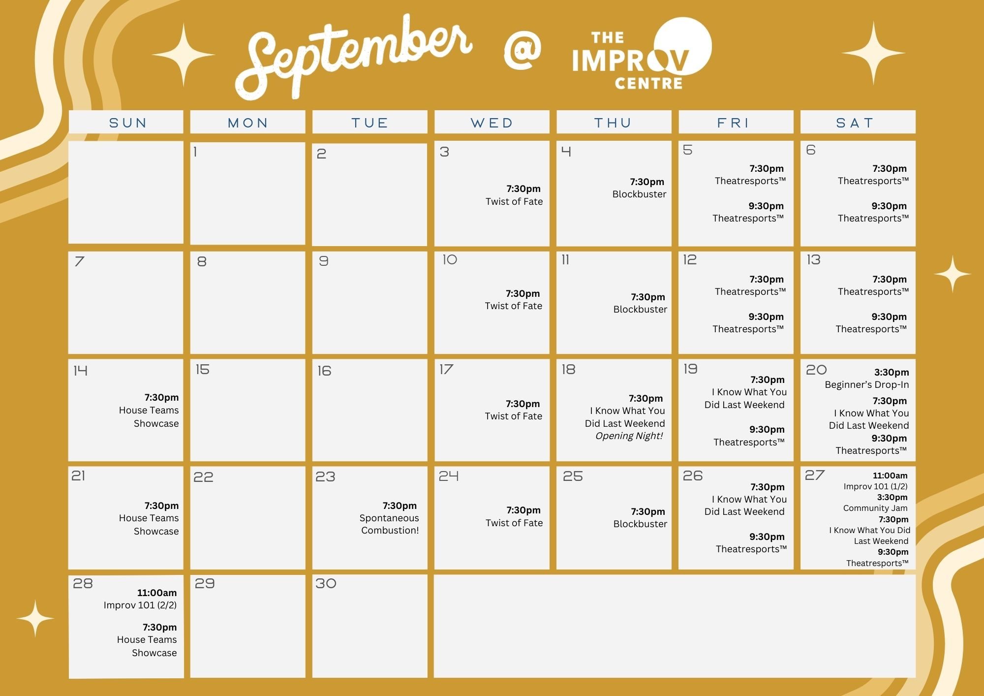 sept calendar