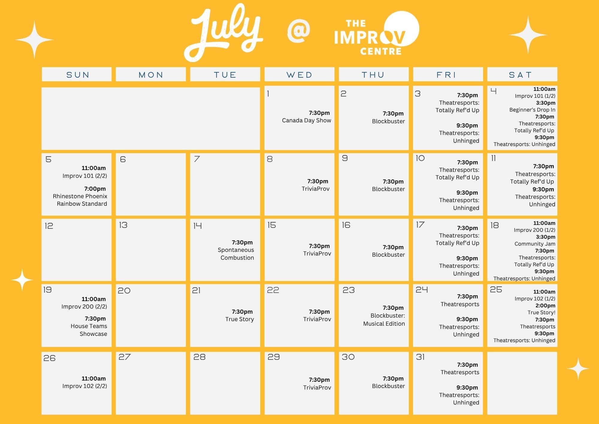 website calendar